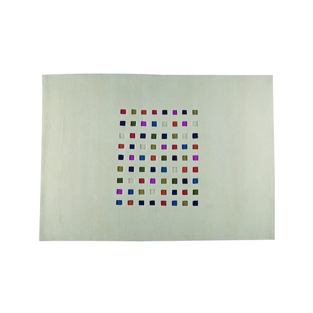 MAT The Basics MTBMOSWHI056071 Hand Knotted Mosaik 170x240 White - Made In India